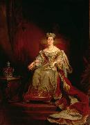George Hayter Queen Victoria seated on the throne in the House of Lords Spain oil painting artist